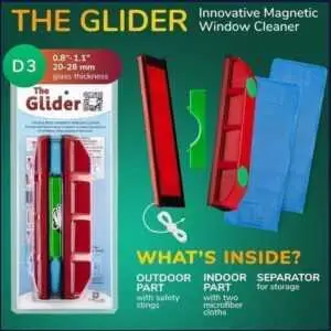 the glider magnetic window cleaner