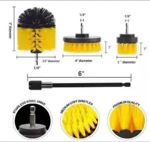 Power Scrubber Drill Brush Bathroom Cleaning Kit, with Pad Sponge and Extend Attachment, 12 Pcs Drill Brush Attachment Set, for Cleaning