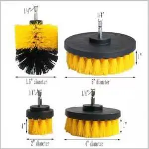 Power Scrubber Drill Brush Bathroom Cleaning Kit, with Pad Sponge and Extend Attachment, 12 Pcs Drill Brush Attachment Set, for Cleaning - Bathroom, Kitchen