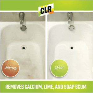 CLR Brilliant Bath Foaming Multi-Surface Cleaner - before and after