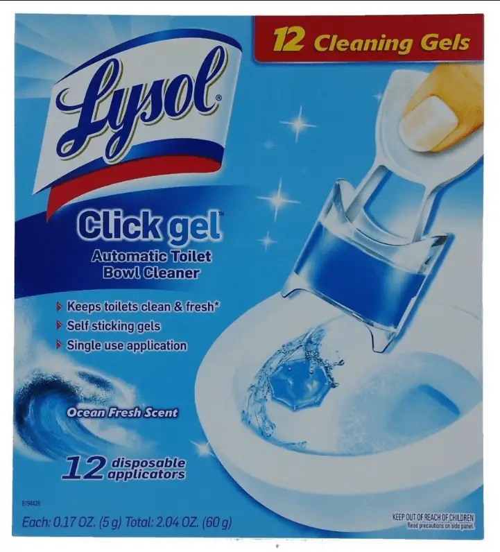 lysol click gel automatic toilet bowl cleaner