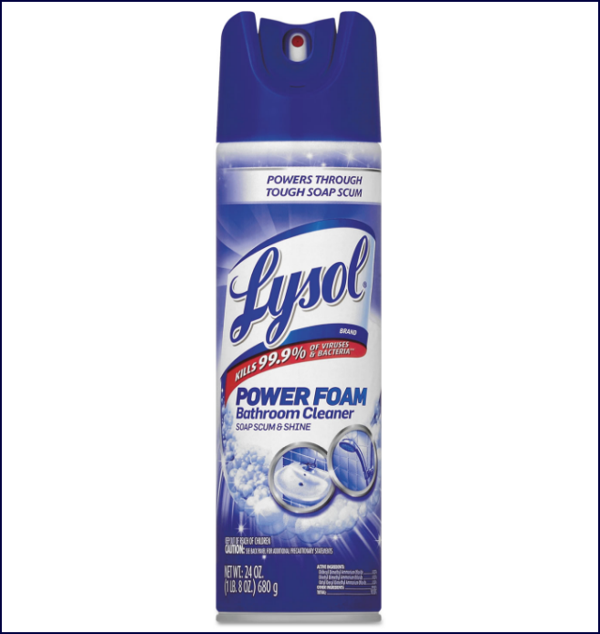 Lysol Bathroom Cleaner, Review & Best Price 1 Lysol power foam bathroom cleaner