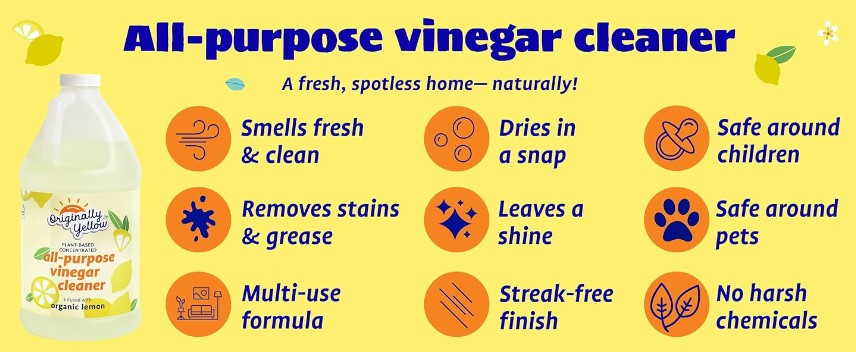 originally yellow all-purpose cleaning vinegar sds